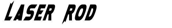 Laser Rod font preview